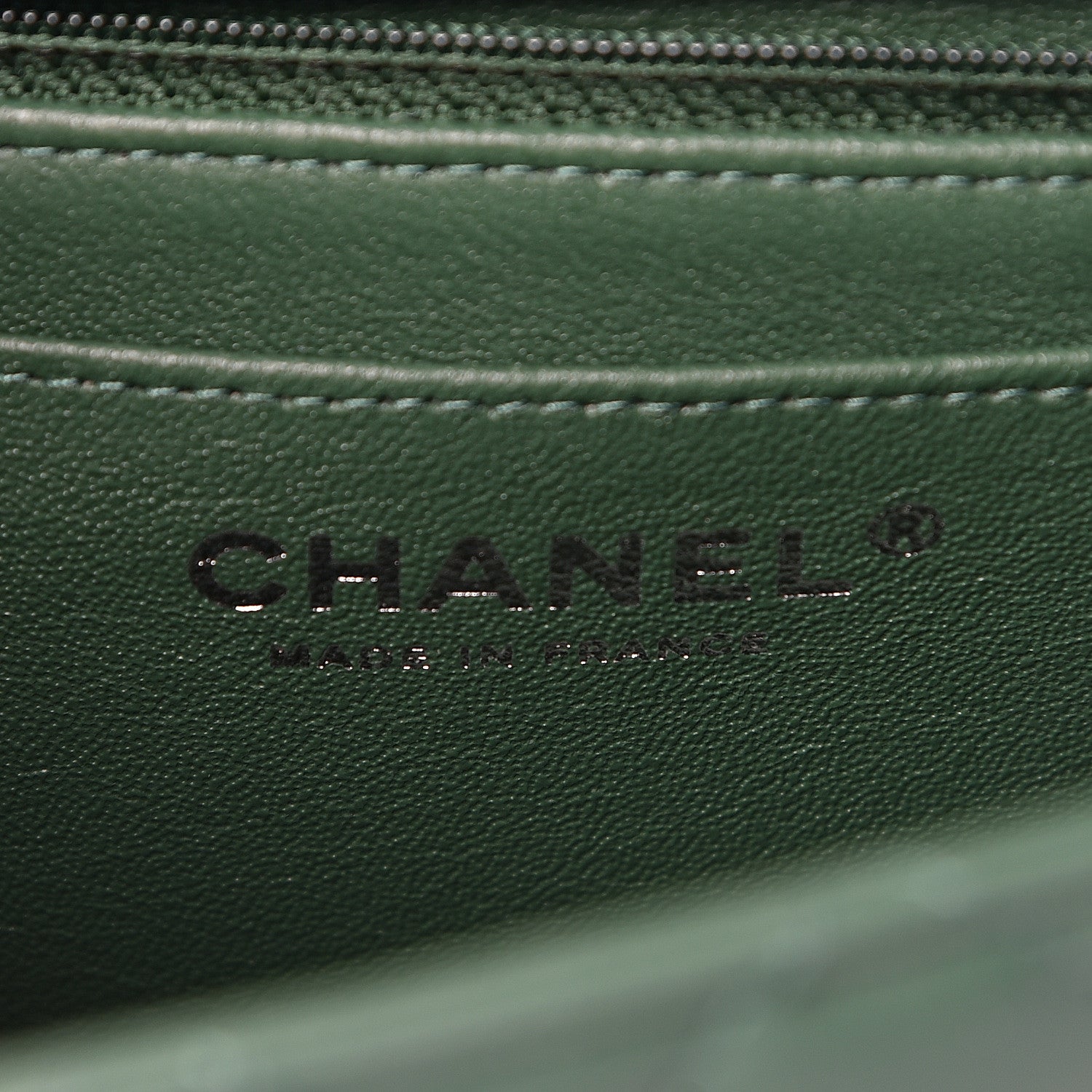 Chanel Lambskin Quilted Mini Rectangular Flap Green 6 of 11