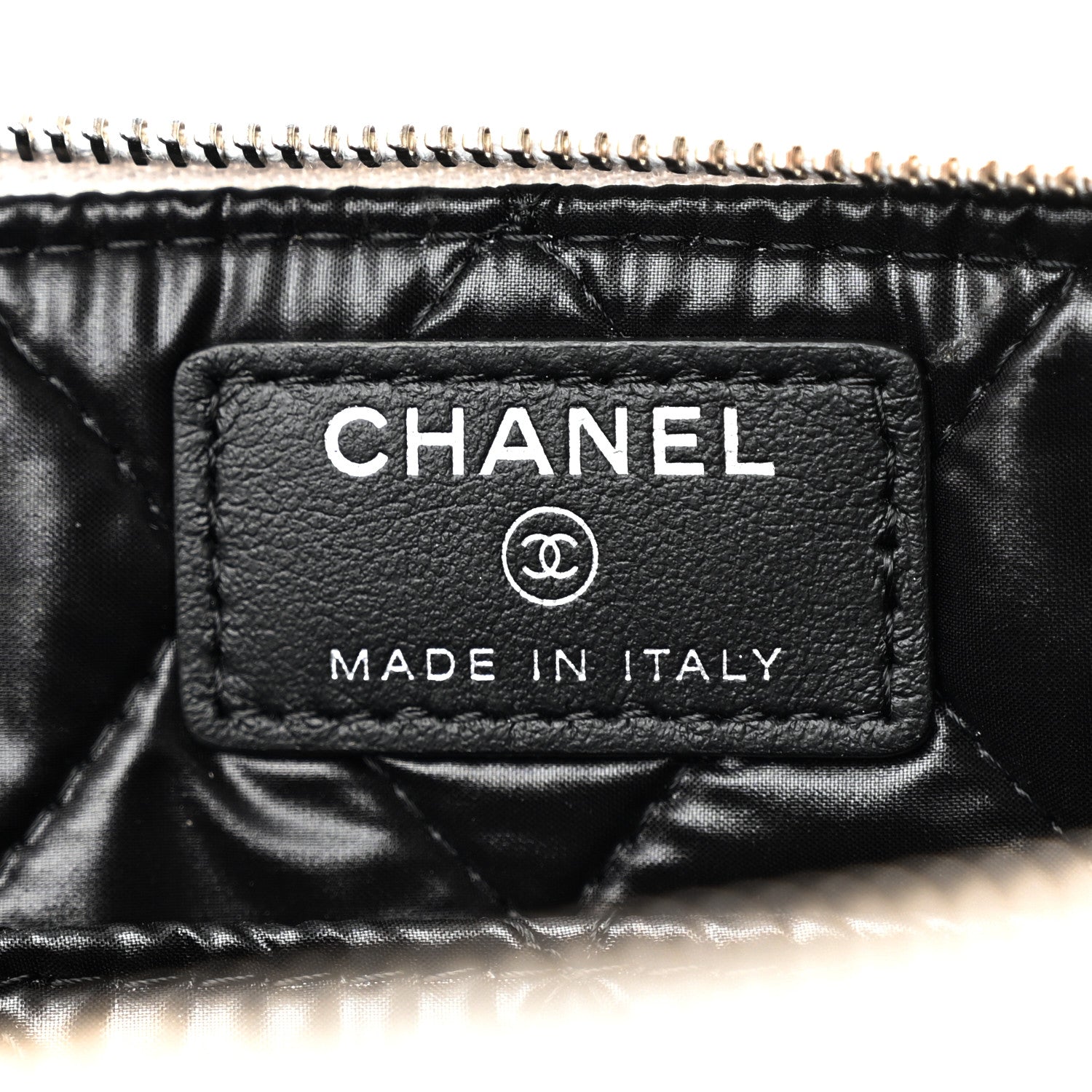 Chanel Metallic Calfskin Keyboard Pouch Silver 6 of 11