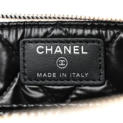 Chanel Metallic Calfskin Keyboard Pouch Silver 6 of 11