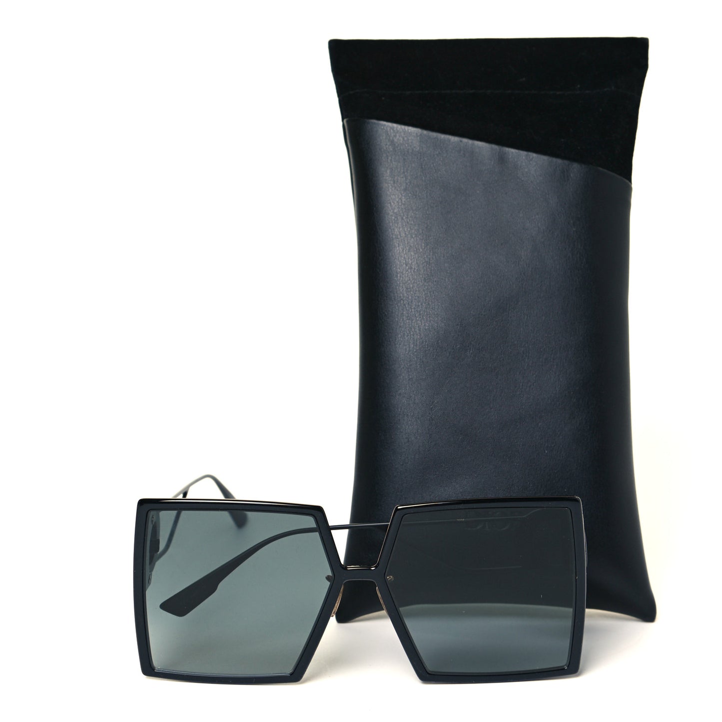 Square 30 Montaigne Sunglasses Black