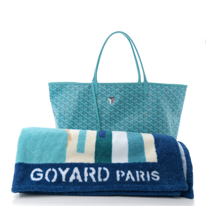 Goyard Goyardine Saint Louis GM Balise Beach Towel Set Turquoise 3 of 13