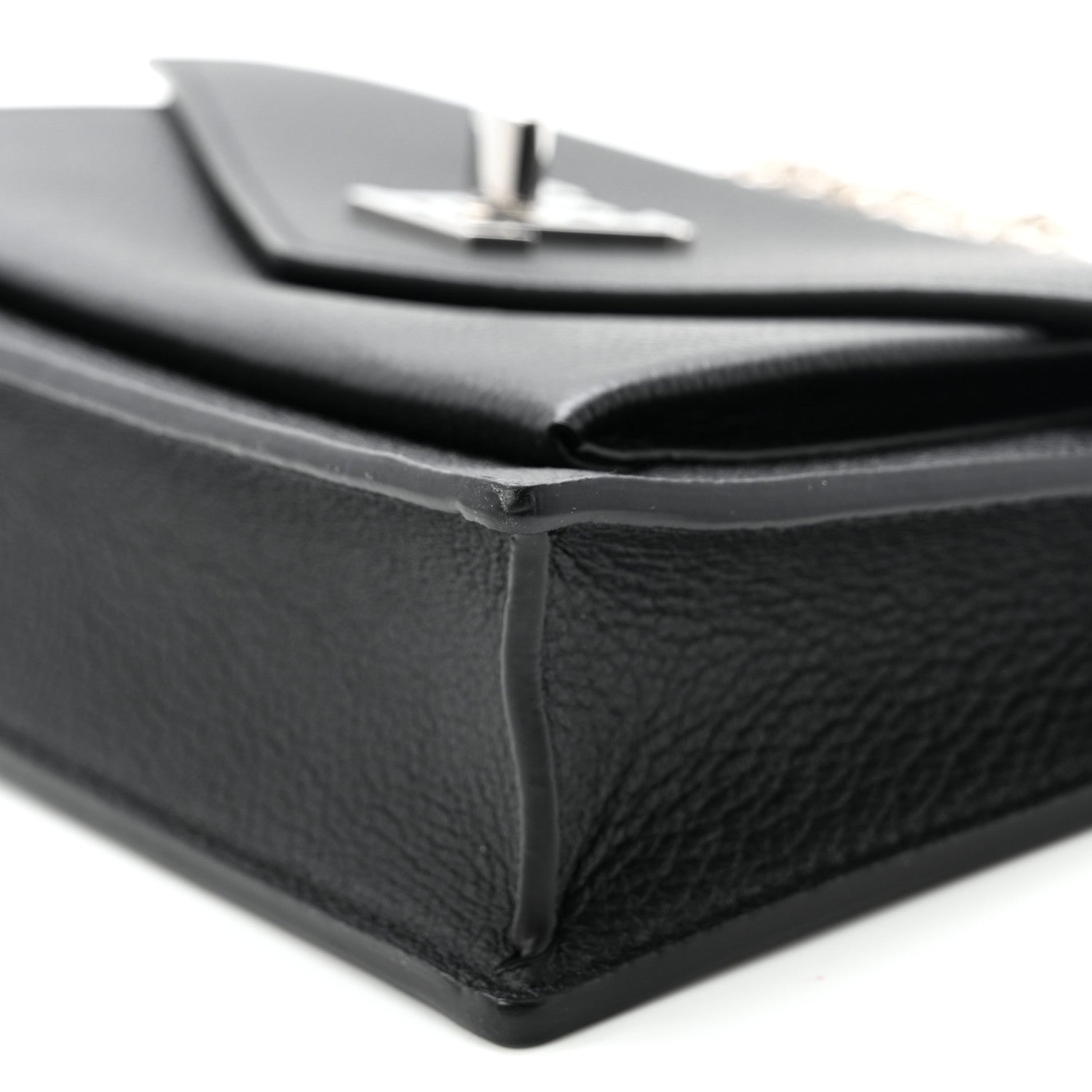 Louis Vuitton Soft Calfskin My Lockme Chain Pochette Black 9 of 9
