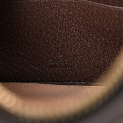 Gucci GG Supreme Monogram Textured Calfskin Web Mini Ophidia Half Moon Hobo Beige Ebony New Acero 6 of 11