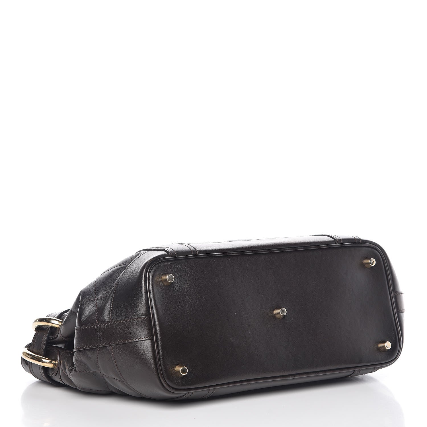 Burberry Calfskin Quilted Baby Beaton Dark Brown 4 of 13