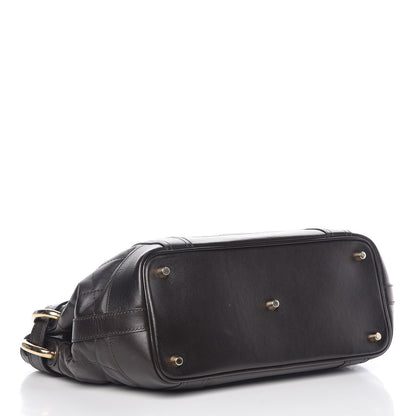 Burberry Calfskin Quilted Baby Beaton Dark Brown 4 of 13