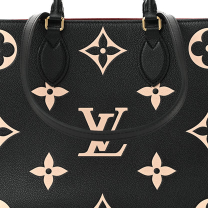 Louis Vuitton Empreinte Monogram Giant Onthego MM Black Beige 7 of 10