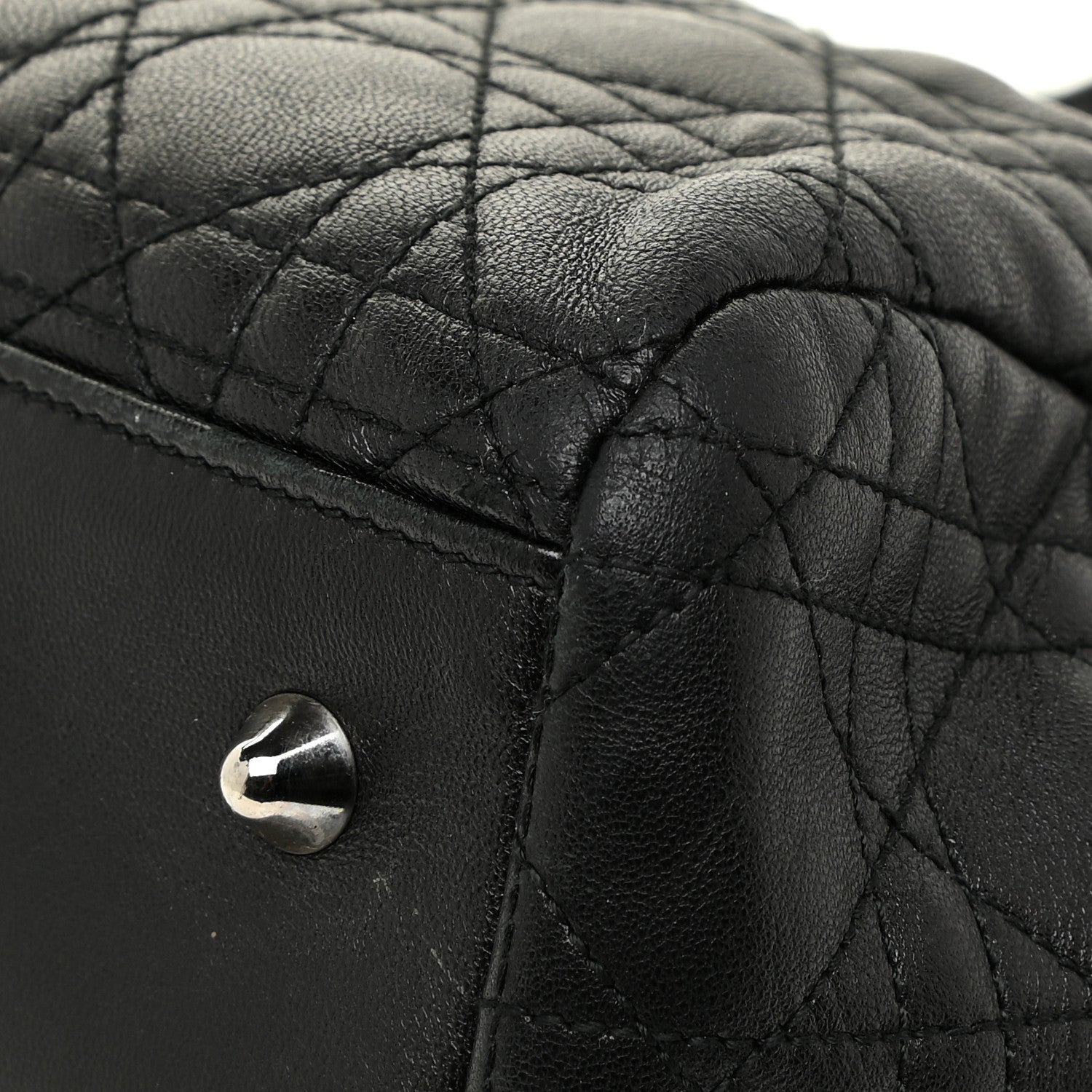 Christian Dior Lambskin Cannage Large Dior Soft Shopping Tote Black 12 of 22
