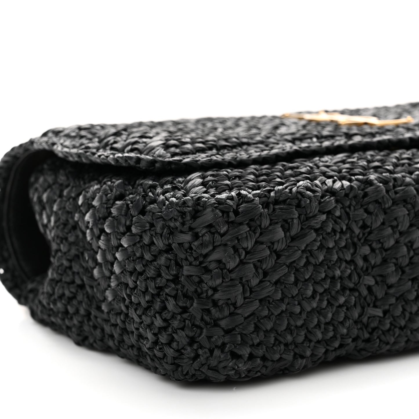 Raffia Monogram Medium Jamie Black