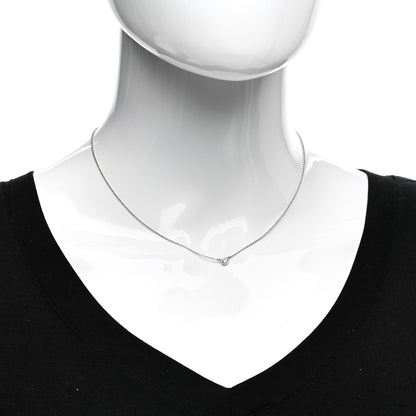 Tiffany Platinum Diamond .14ct Elsa Peretti Diamonds by the Yard Pendant Necklace 2 of 5