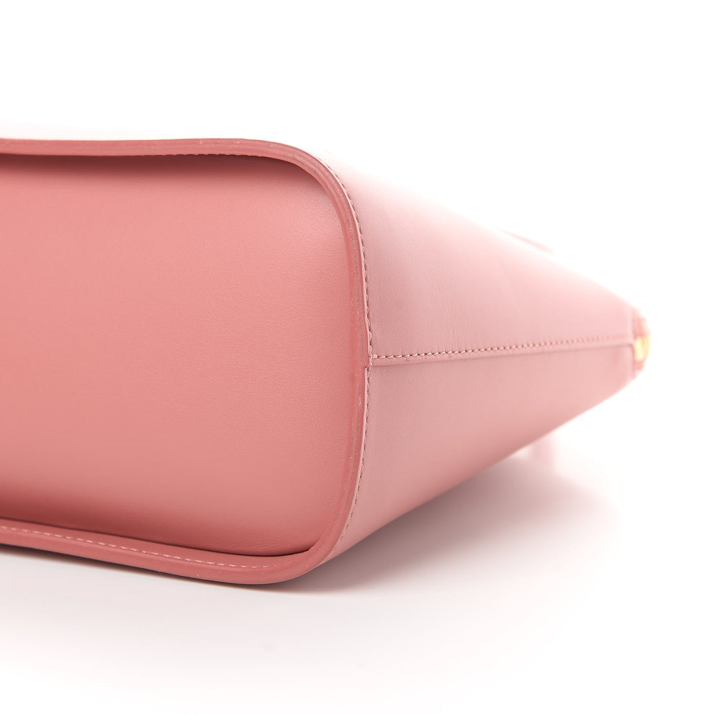 Calfskin Top Handle Rounded Bag Blush
