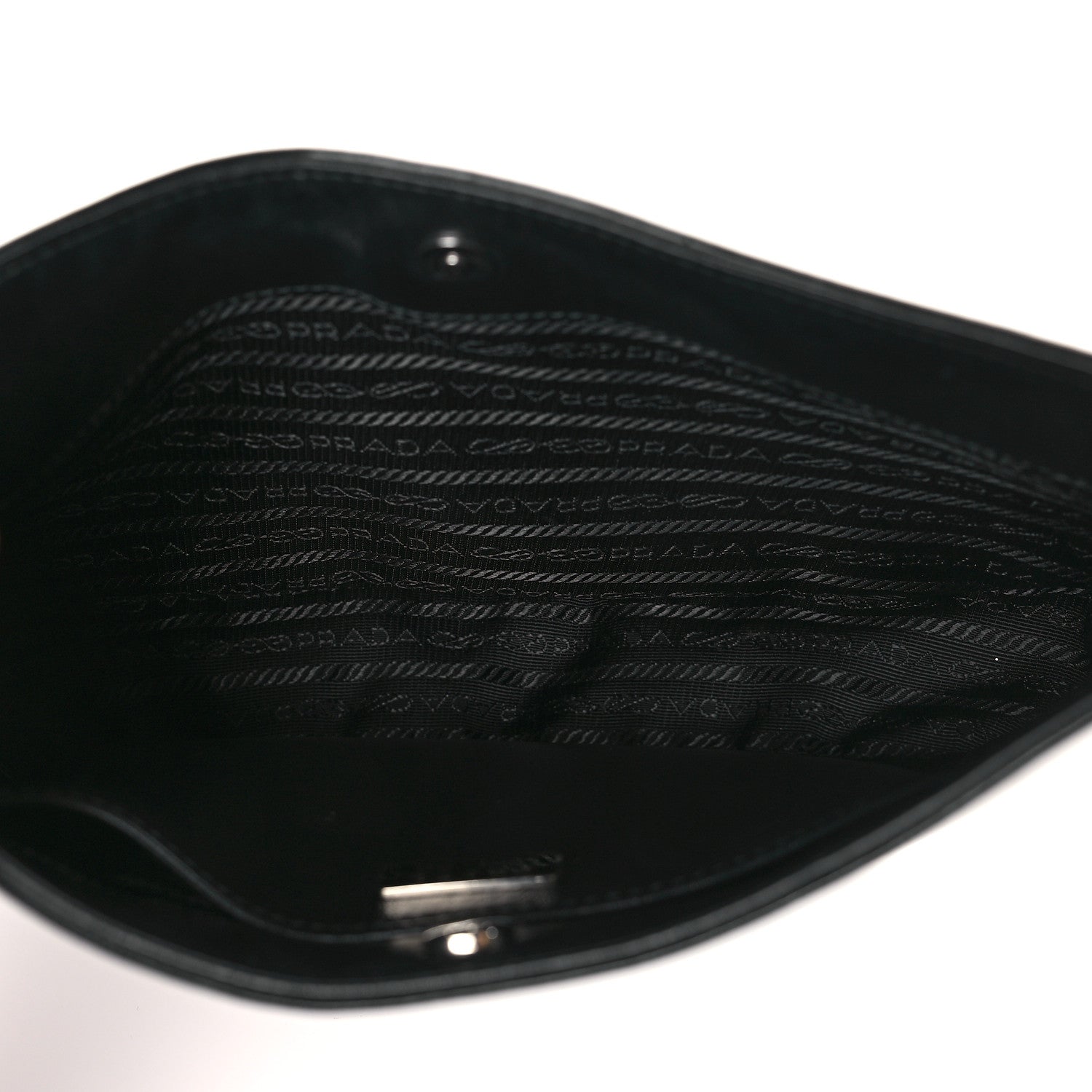 Prada Spazzolato Cleo Shoulder Bag Black 7 of 8