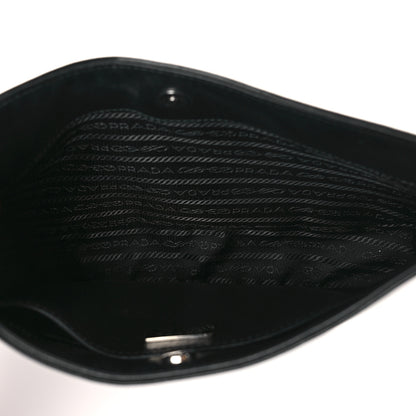 Prada Spazzolato Cleo Shoulder Bag Black 7 of 8