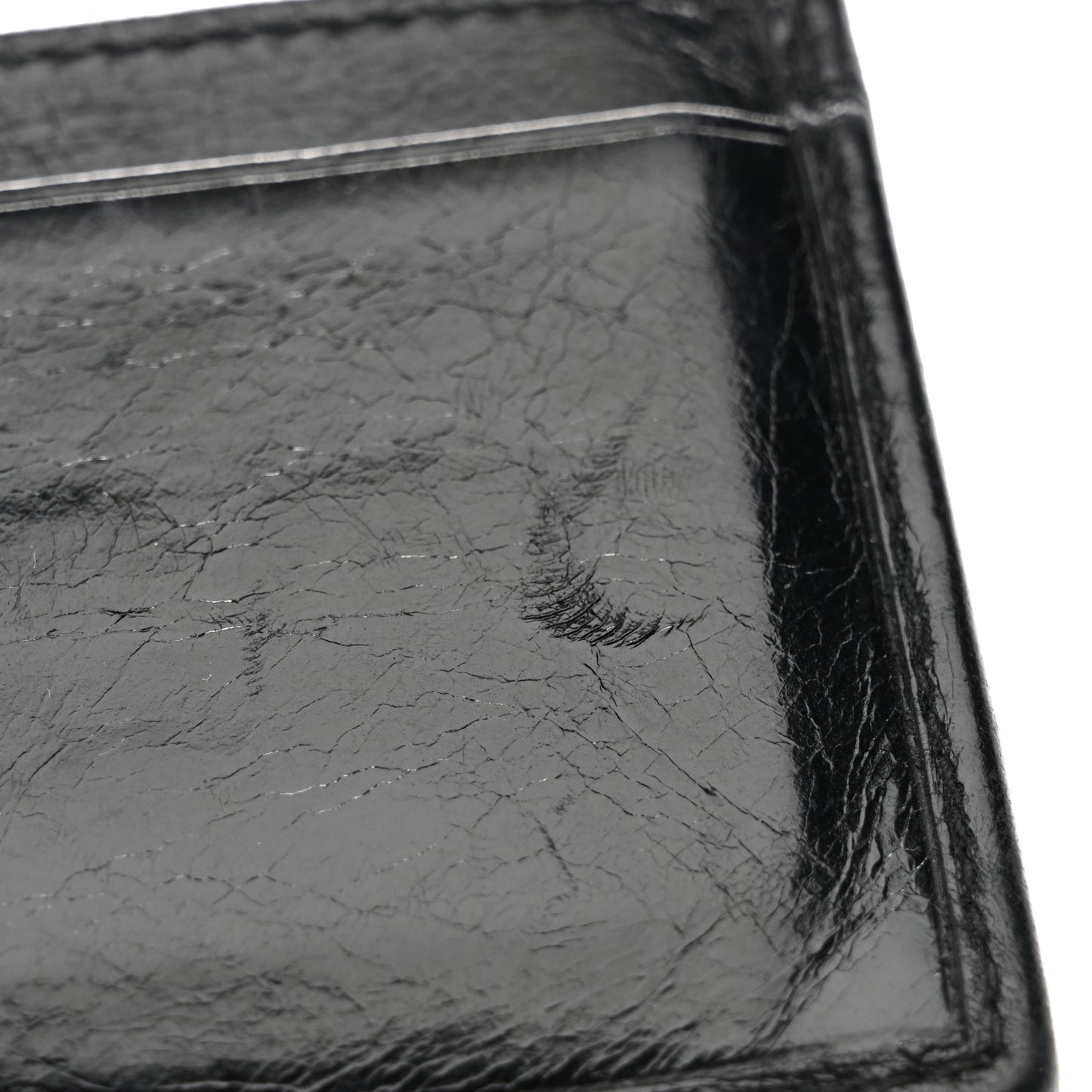 Vitello Shine Trapu Card Holder Black
