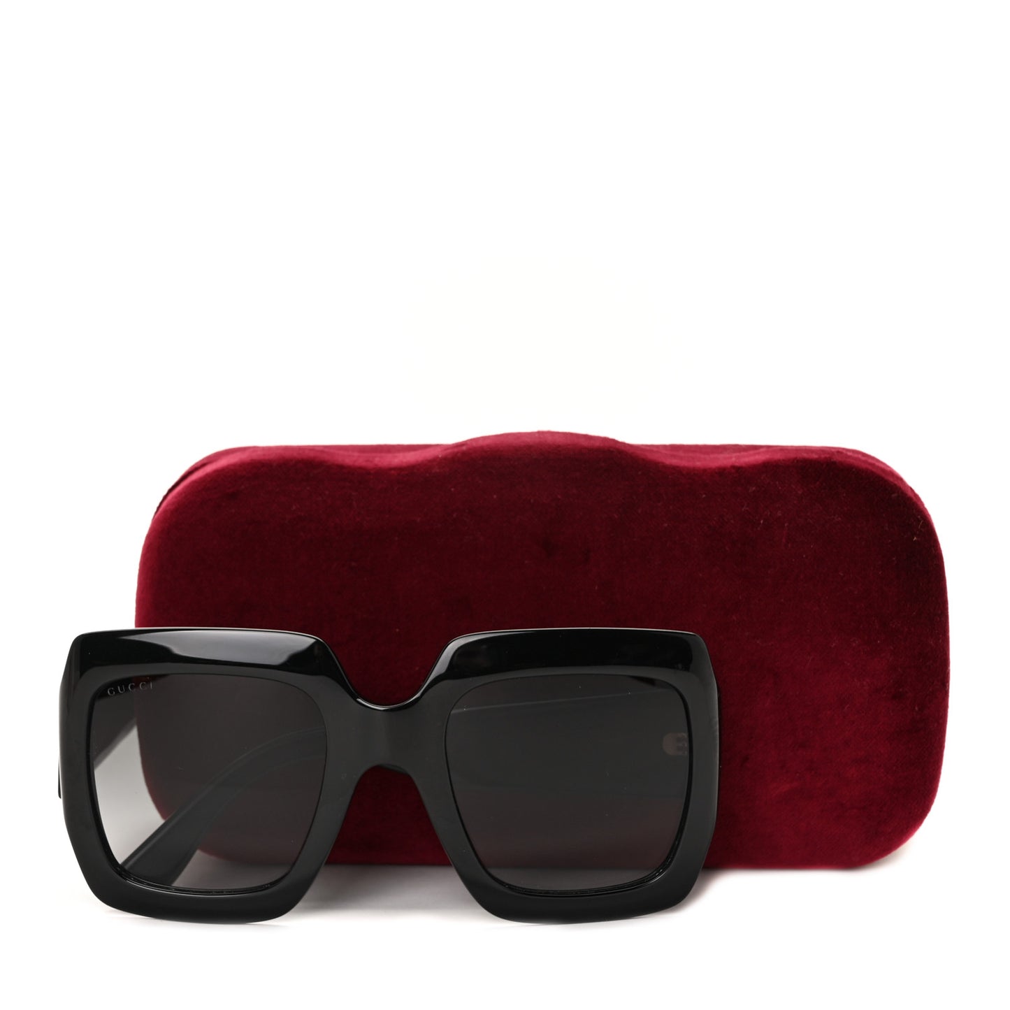 Acetate Square Frame Sunglasses GG0053S Black