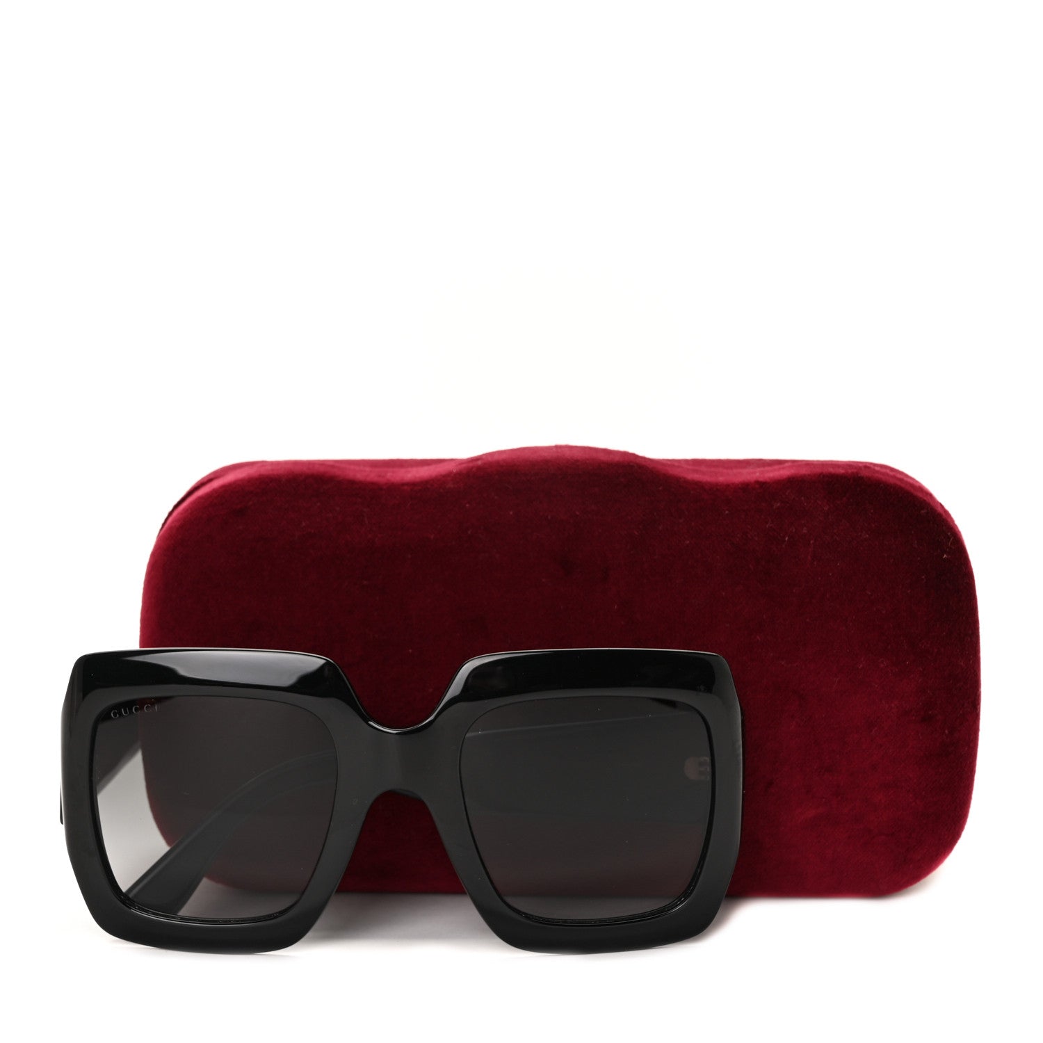 Gucci Acetate Square Frame Sunglasses GG0053S Black 8 of 8