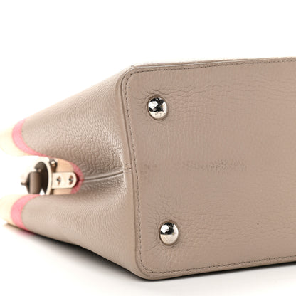 Louis Vuitton Taurillon Capucines MM Galet Coral Pebble 8 of 13
