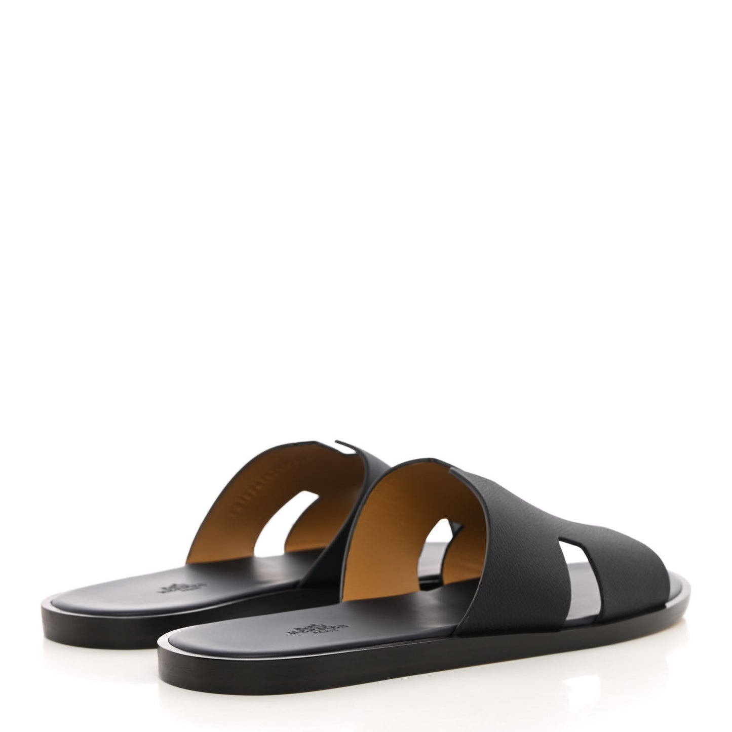 Calfskin Mens Izmir Sandals 43 Black