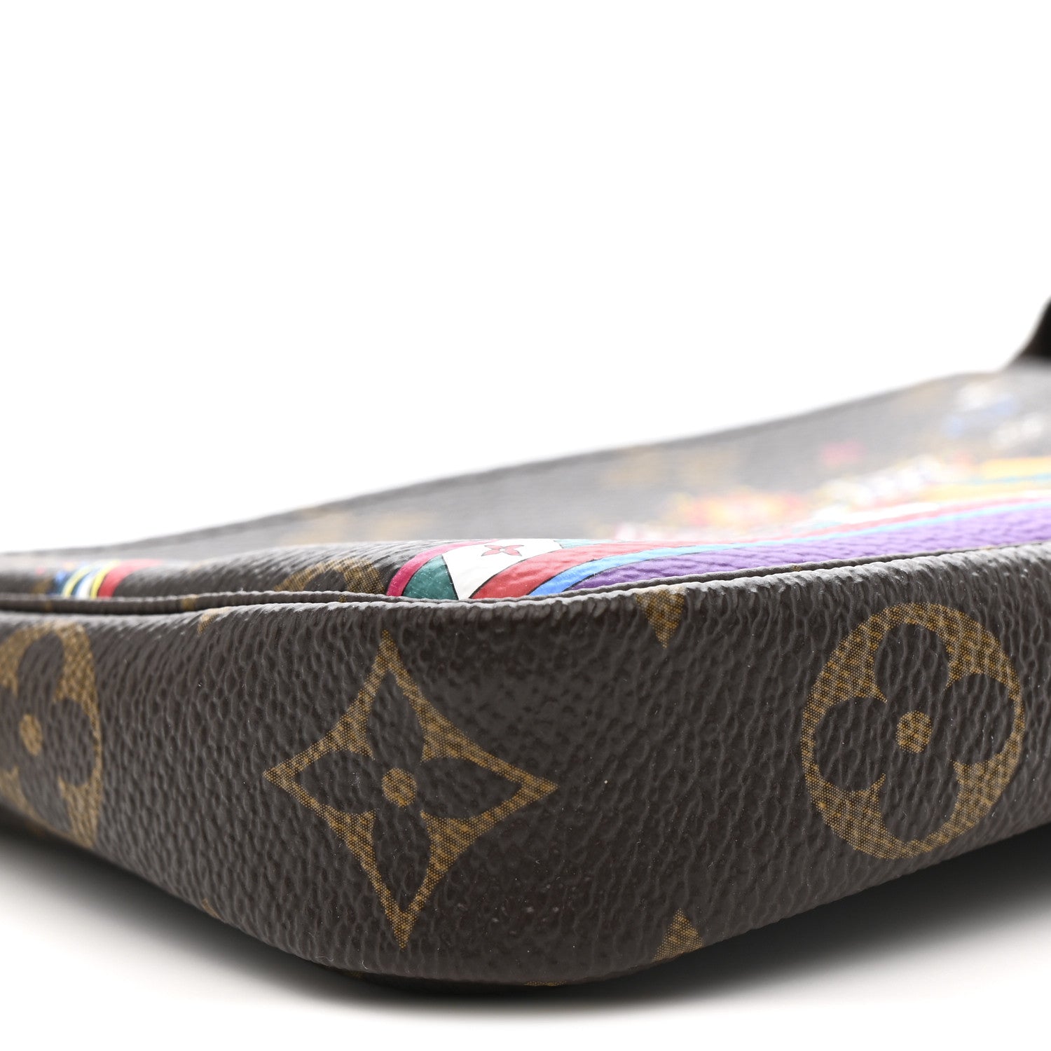 Louis Vuitton Monogram 2020 Christmas Animation Bumper Cars Mini Pochette Accessories Coquelicot 8 of 10