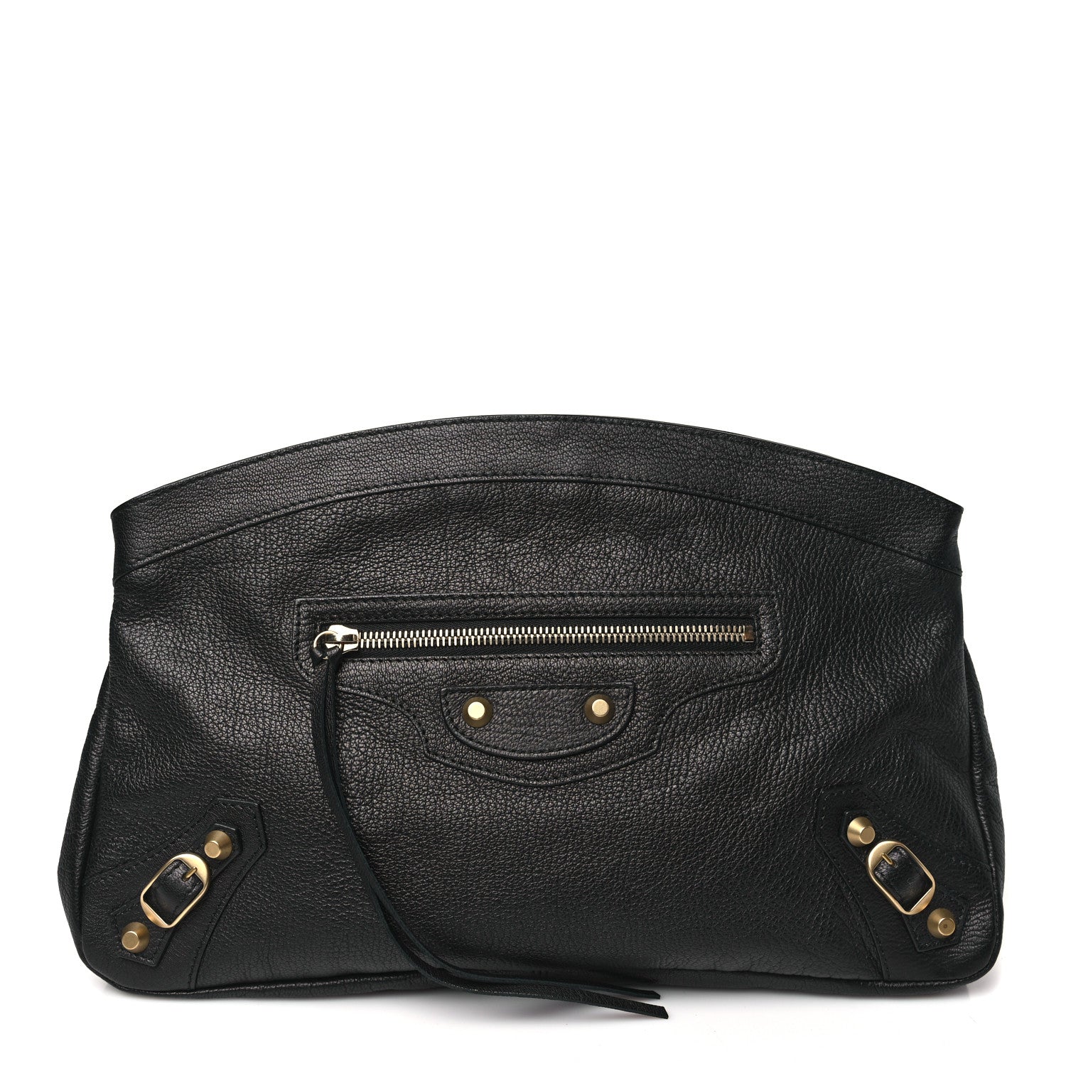Balenciaga Chevre Classic Gold Hardware Premier Clutch Black 1 of 11