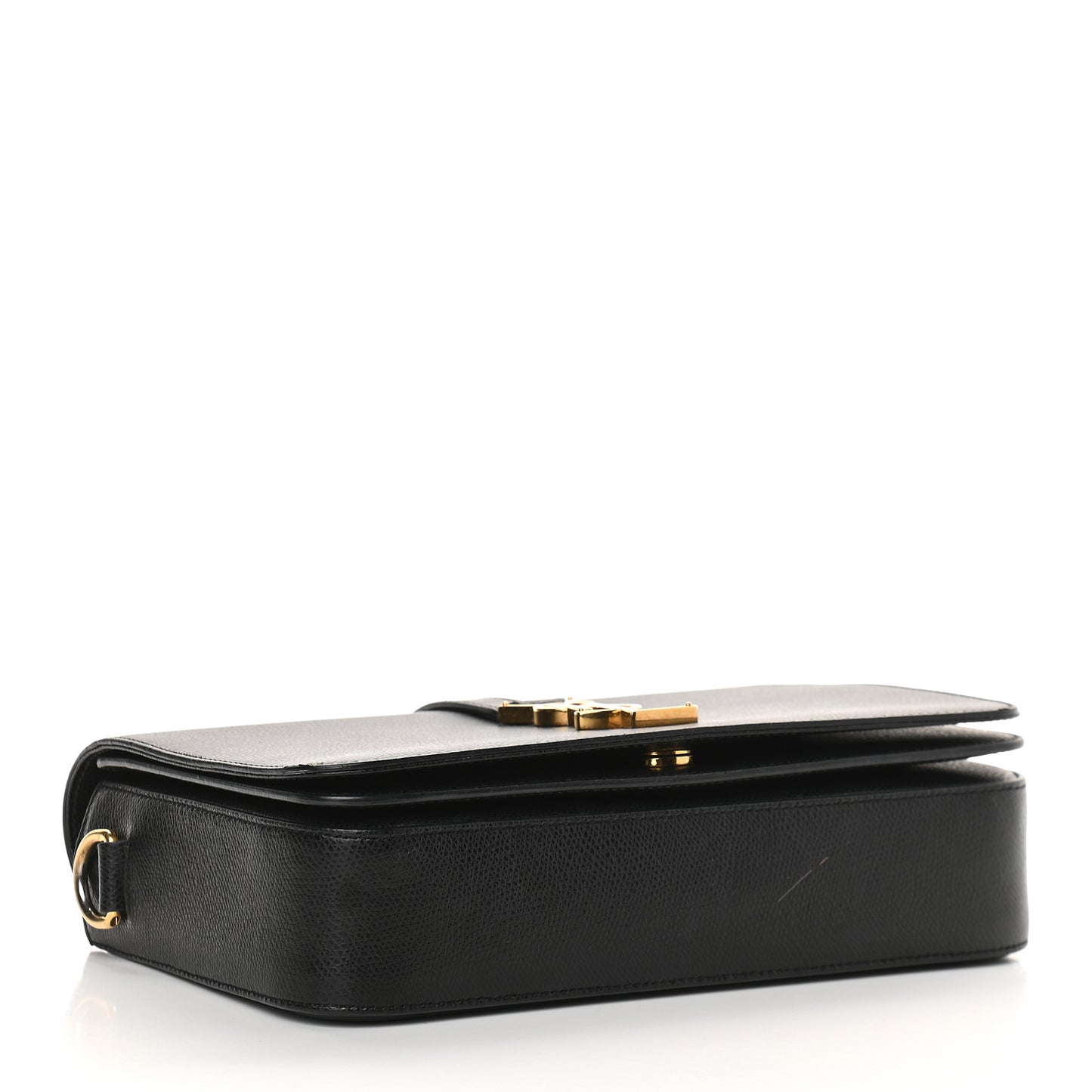 Textured Calfskin Medium Classic Monogram Universite Bag Black