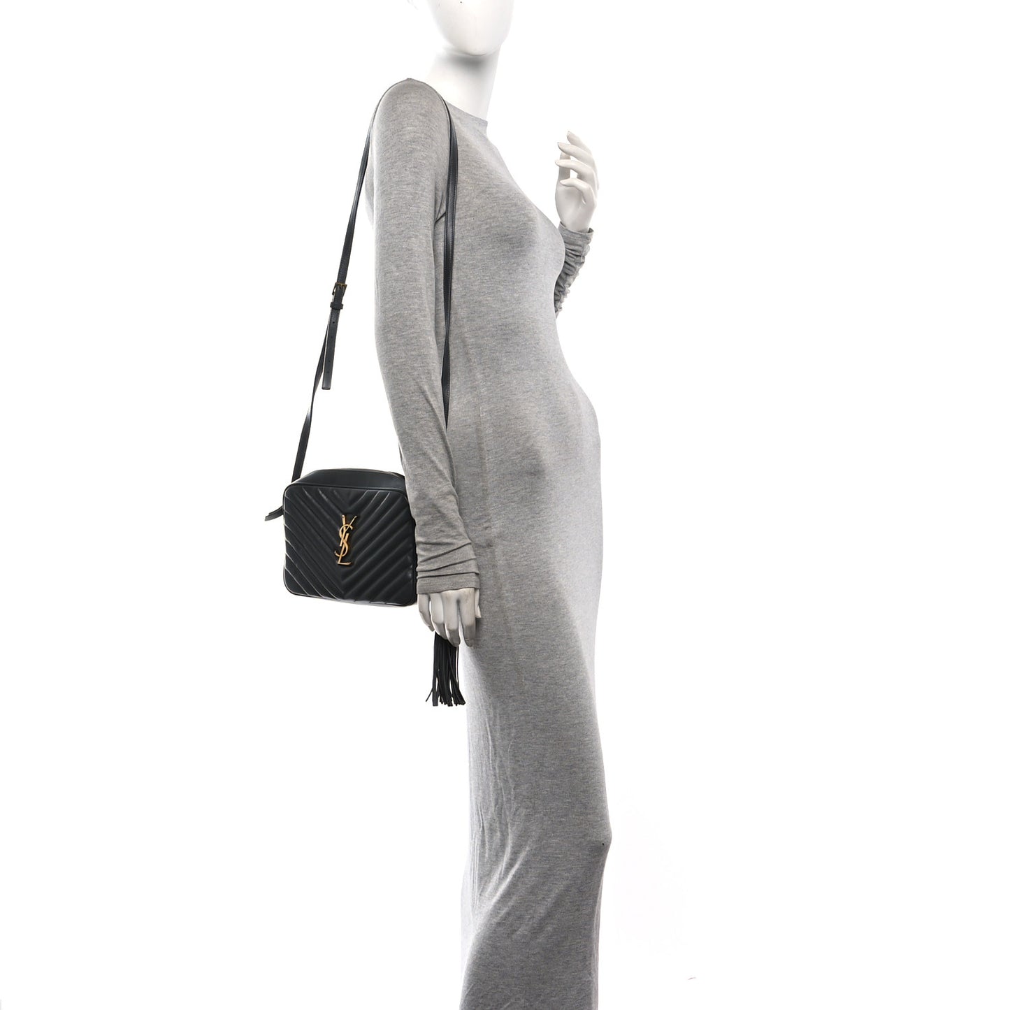 Calfskin Matelasse Monogram Lou Camera Bag Storm