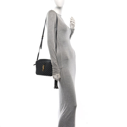 Saint Laurent Calfskin Matelasse Monogram Lou Camera Bag Storm 2 of 10