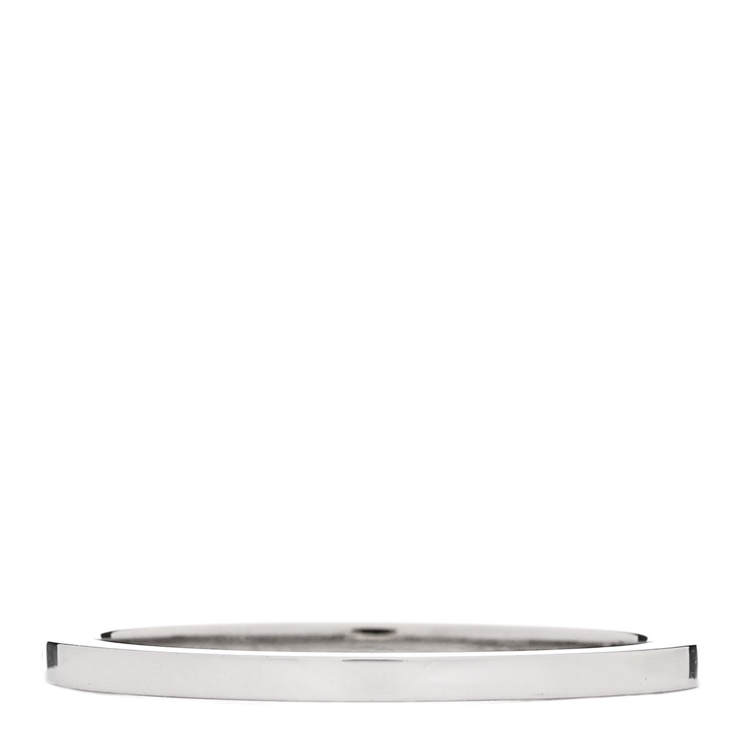 Tiffany Platinum Diamond Lucida Half Circle Wedding Band Ring 53 6.5 3 of 4