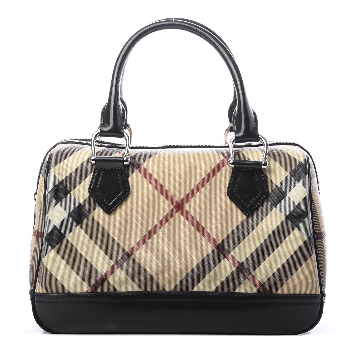 Burberry Supernova Check Bowling Bag Black 1 of 15