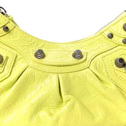 Balenciaga Agneau Arena Le Cagole Shoulder Bag XS Lime 9 of 11