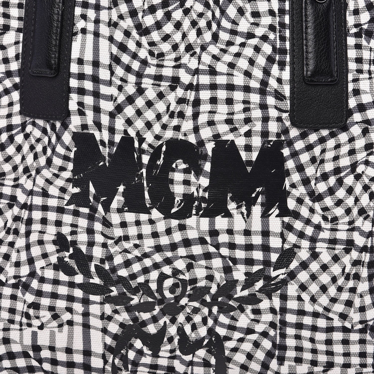 MCM Visetos Medium Liz Reversible Shopper Tote Black 15 of 16