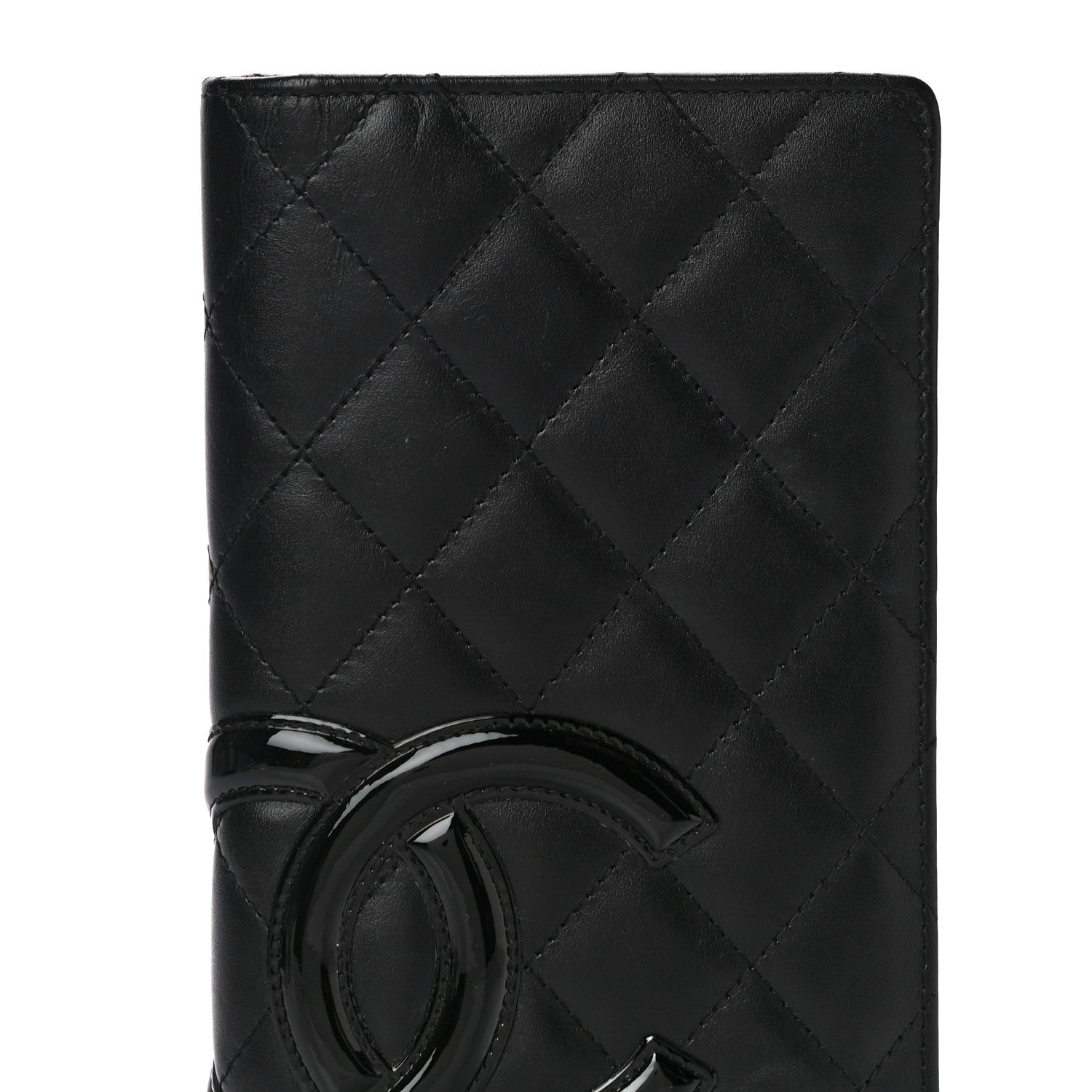 Chanel Calfskin Quilted Cambon Yen Wallet Black 7 of 9