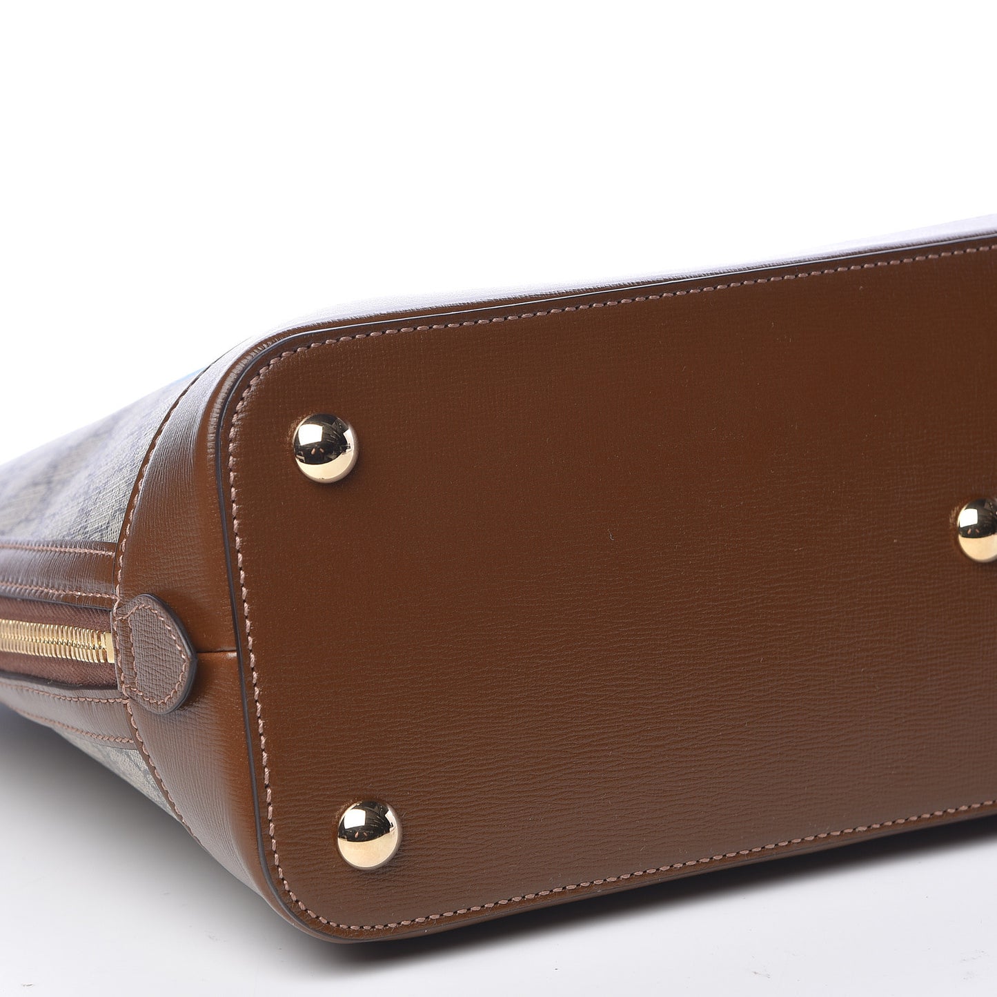 GG Supreme Monogram Azalea Calfskin Eterotopia Horsebit 1955 Duffle Bag Beige Ebony Brown Sugar