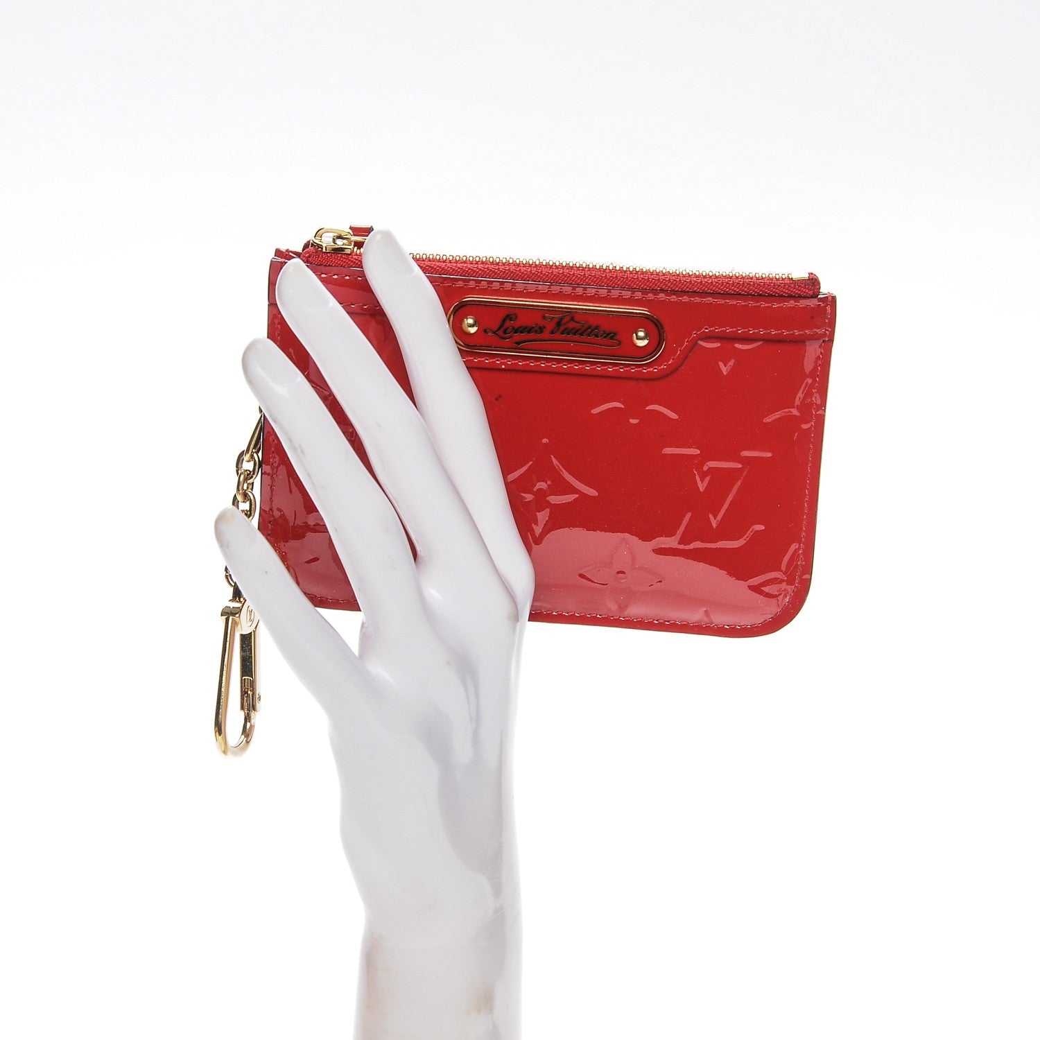 Louis Vuitton Vernis Key Pouch Cherry 2 of 7