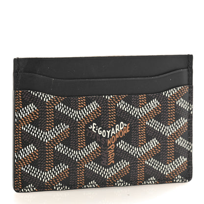 Goyard Goyardine Saint Sulpice Card Holder Black 3 of 7