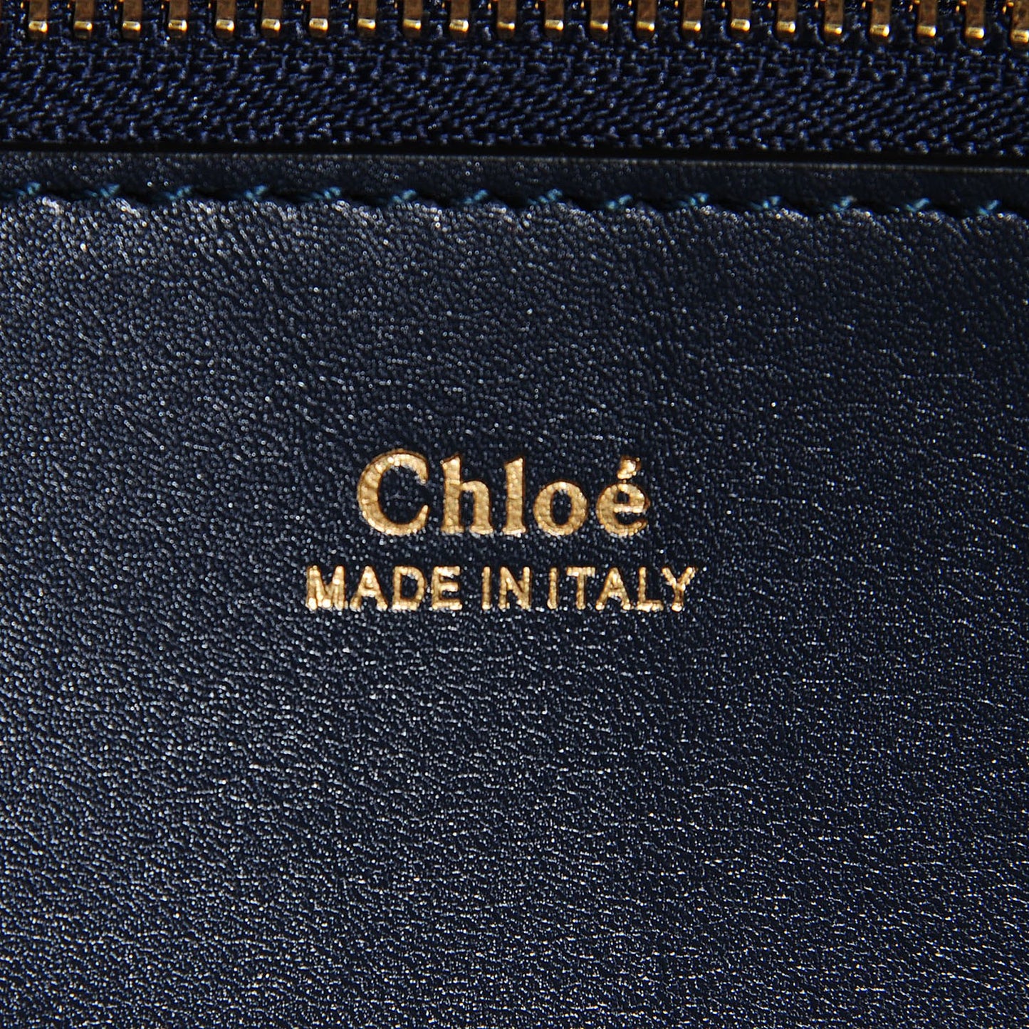 Smooth Calfskin Large Charlotte Tote Navy