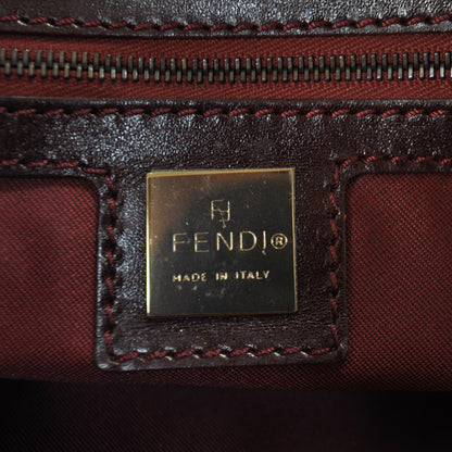 Fendi Suede Small Bowler Bag Red 8 of 9