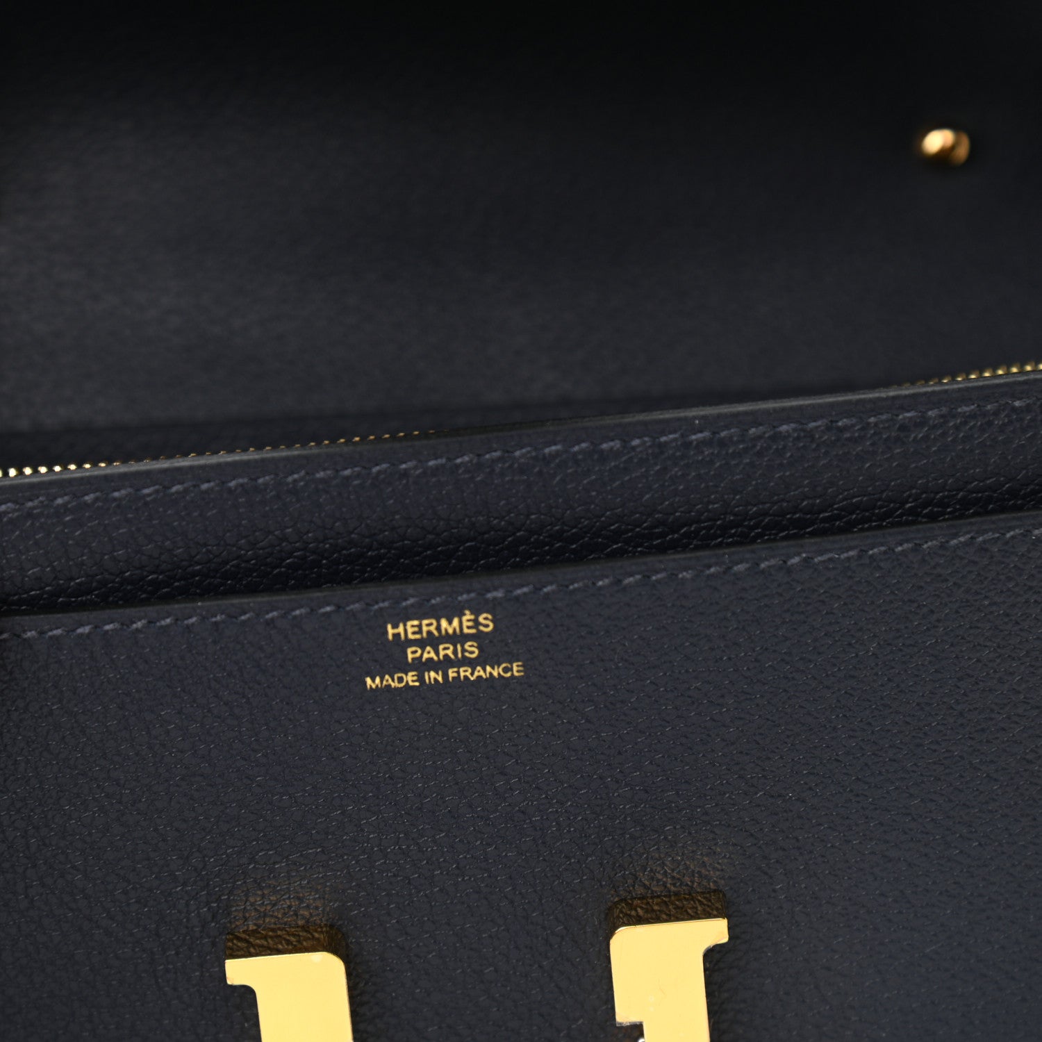 Hermes Evercolor Constance Wallet To Go Bleu Nuit 6 of 11