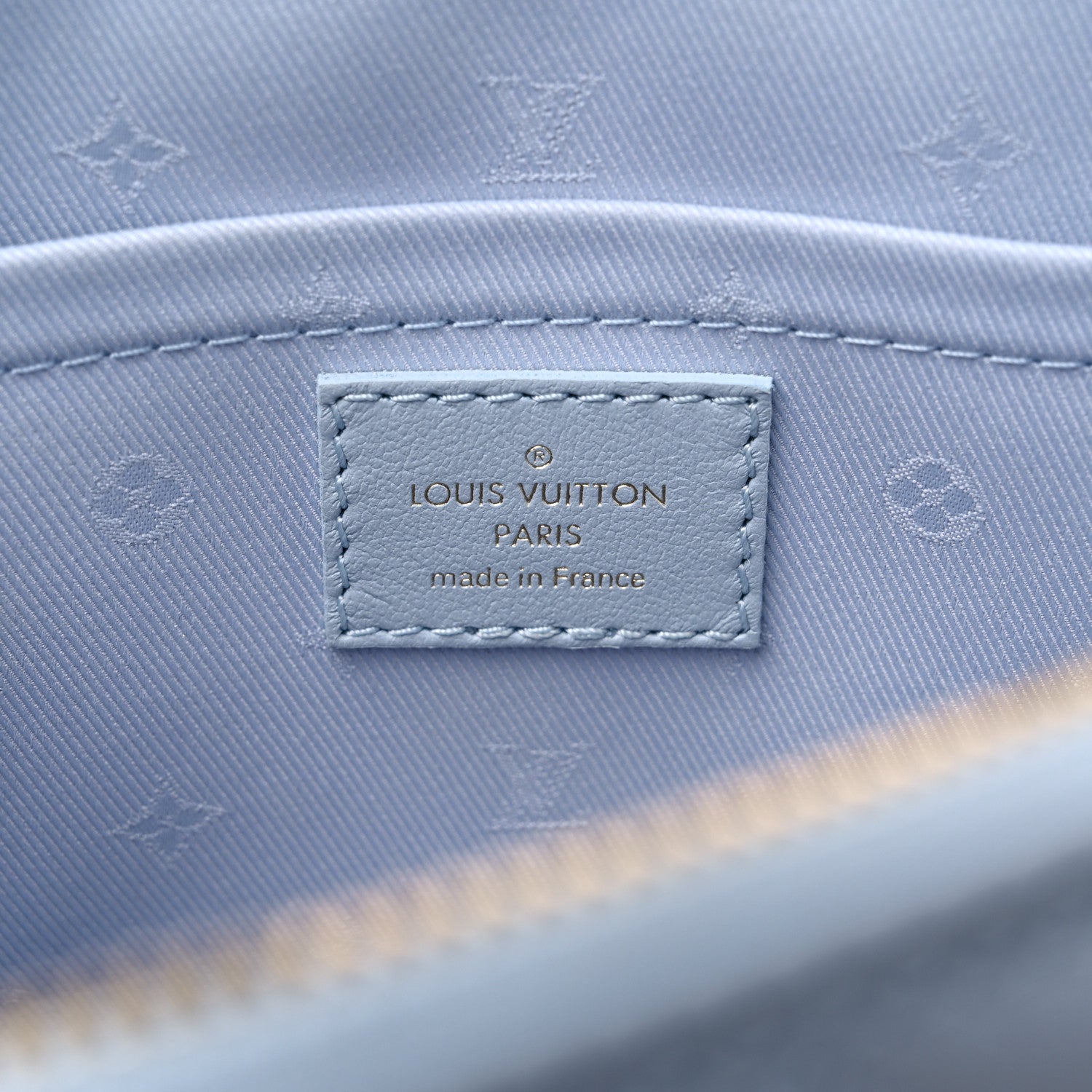 Louis Vuitton Calfskin Bubblegram Alma BB Ice Blue 6 of 9