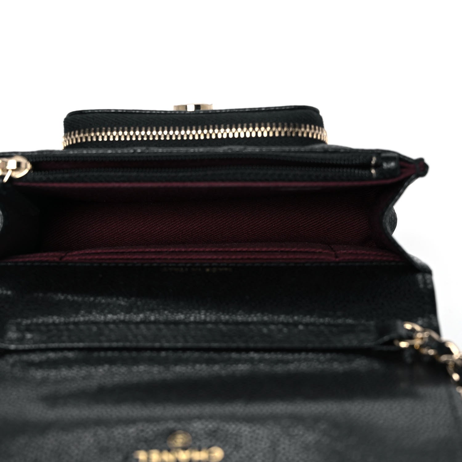 Chanel Caviar Quilted Business Affinity Clutch With Chain Black 4 of 10