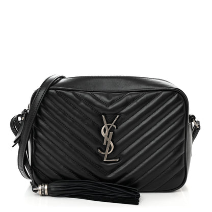 Saint Laurent Calfskin Matelasse Monogram Lou Camera Bag Black 1 of 11