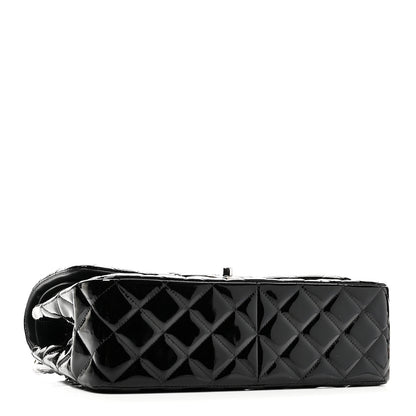 Chanel Patent Quilted Jumbo Double Flap Black 4 of 11