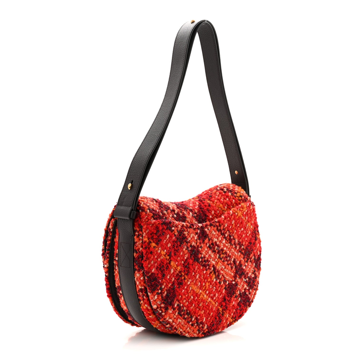 激レア BURBERRY GOLF ウエストポーチ レッド Burberry Tweed Check Medium Rocking Horse Crossbody Red Black