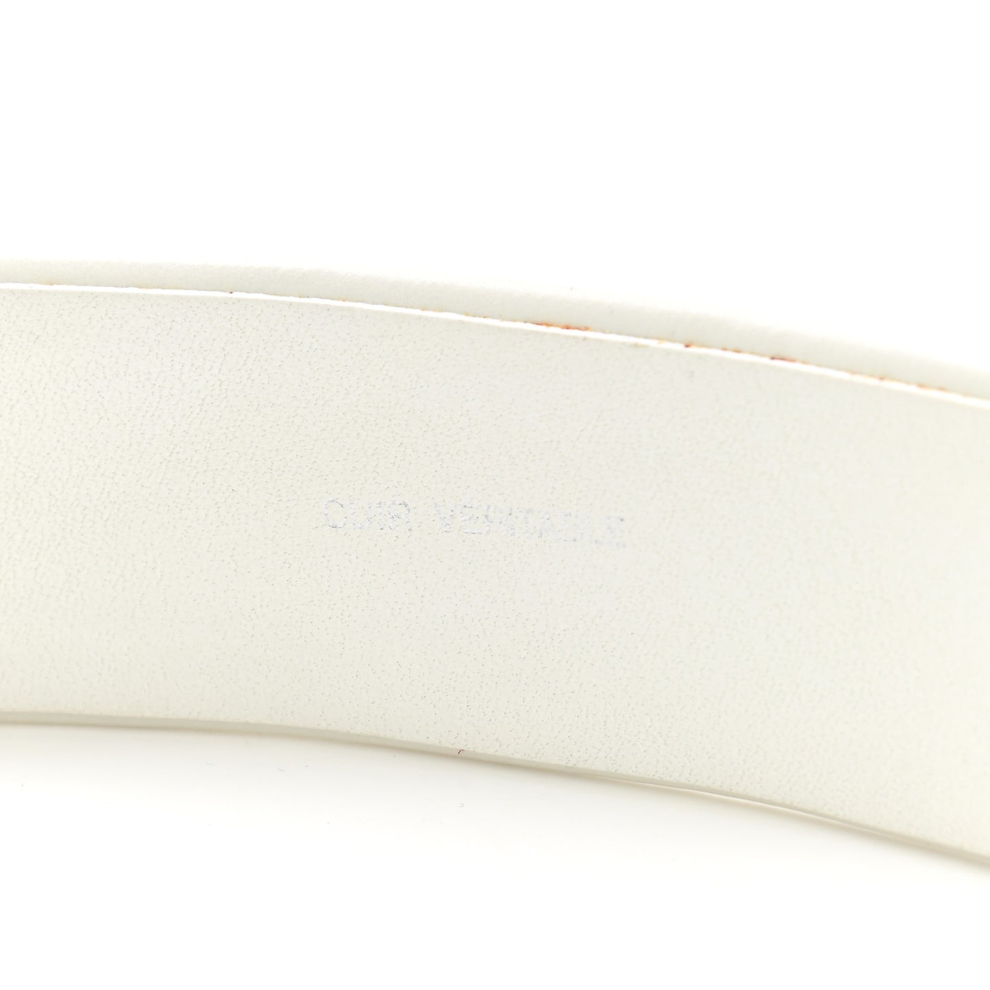 Lambskin Quilted CC Belt 70 28 White