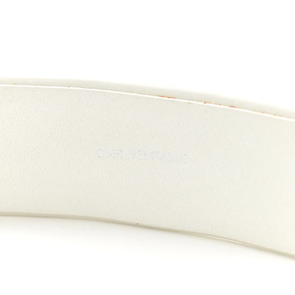 Chanel Lambskin Quilted CC Belt 70 28 White 10 of 10
