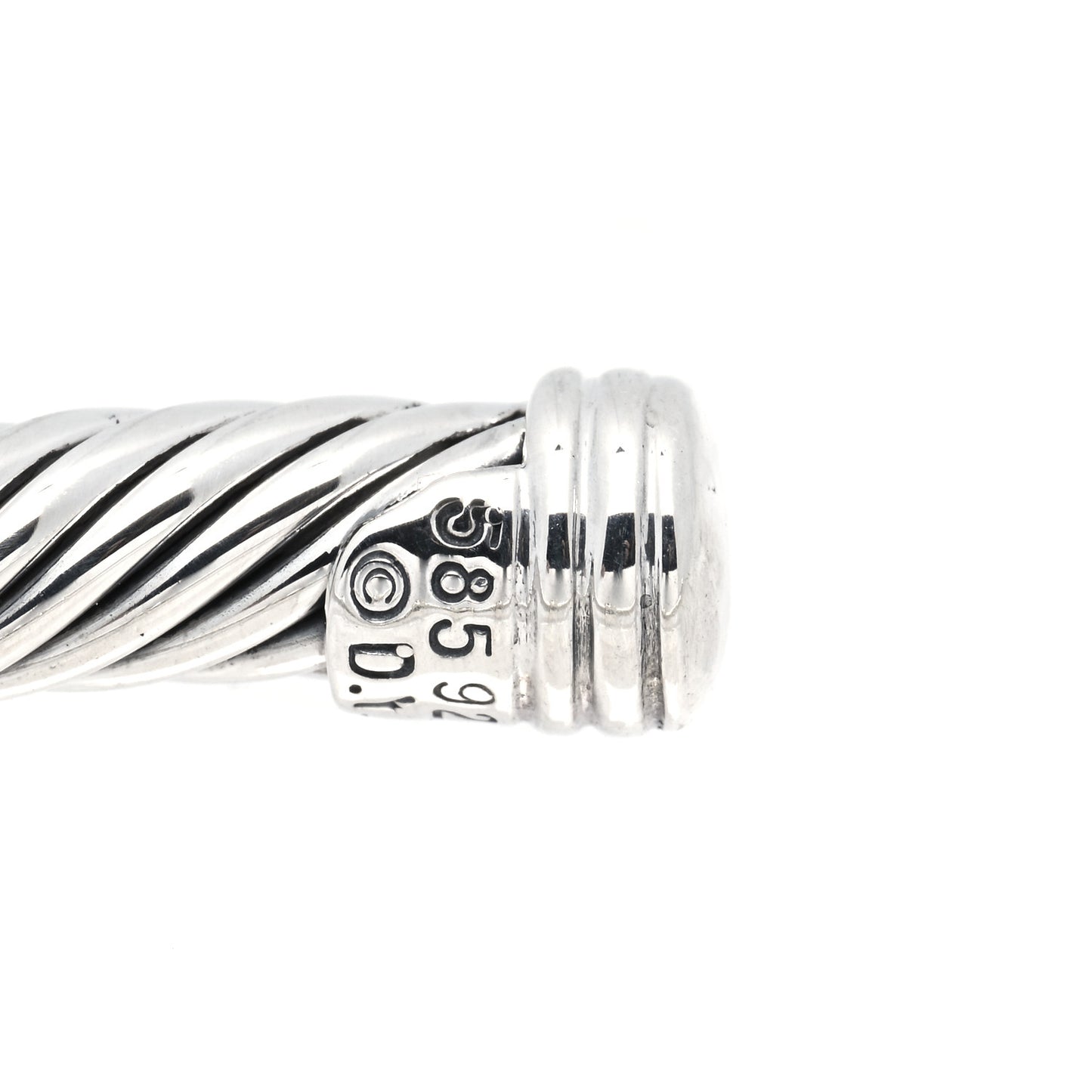 Sterling Silver 14K Yellow Gold Black Onyx 5mm Noblesse Cable Bracelet