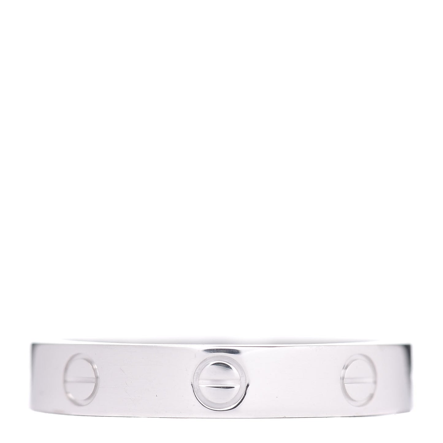 18K White Gold 4mm LOVE Wedding Band Ring 60 9
