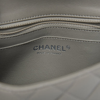 Chanel Lambskin Quilted Mini Square Flap Light Grey 6 of 11
