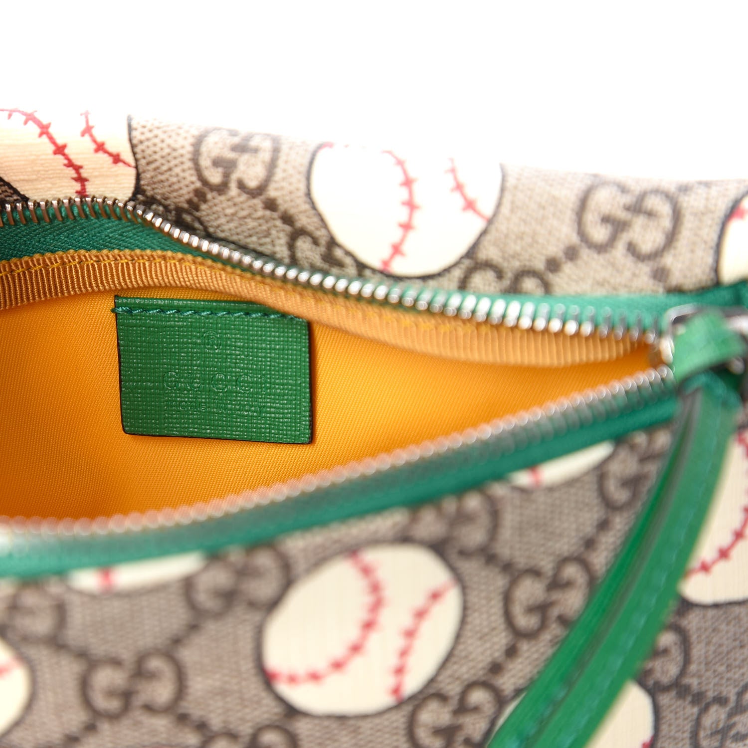 Gucci GG Supreme Monogram Baseballs Web Childrens Belt Bag 8 of 10