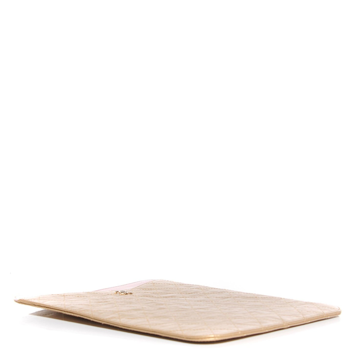 Metallic Calfskin Brilliant iPad Case Gold