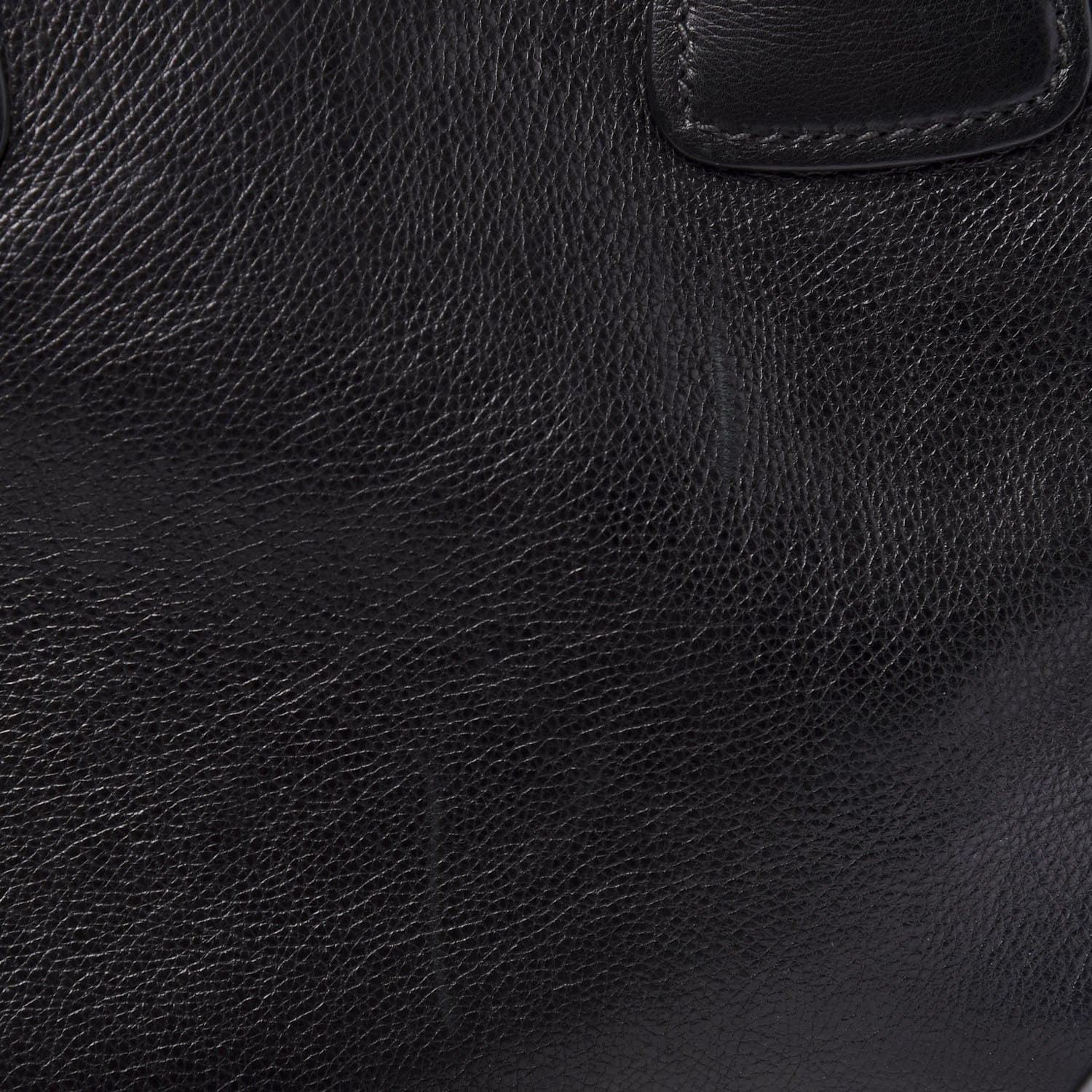 Prada Glace Calf Twin Pocket Tote Black 11 of 13